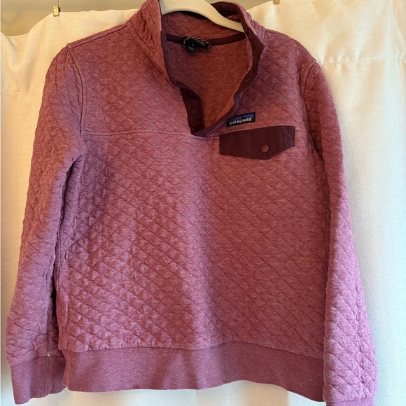 Patagonia Sweaters - Patagonia Women's Quilted Cowl Sweater - Mauve